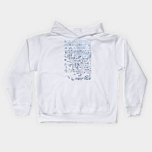 strange alien text pattern on Tshirt Kids Hoodie